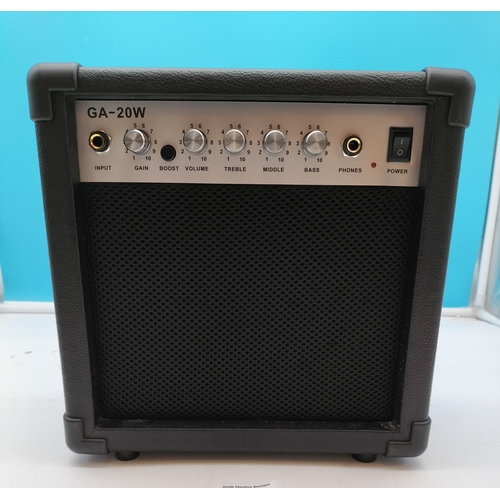 531 - Rockjam 20w Guitar Amplifier W/O. 27cm High, 27cm x 15cm.