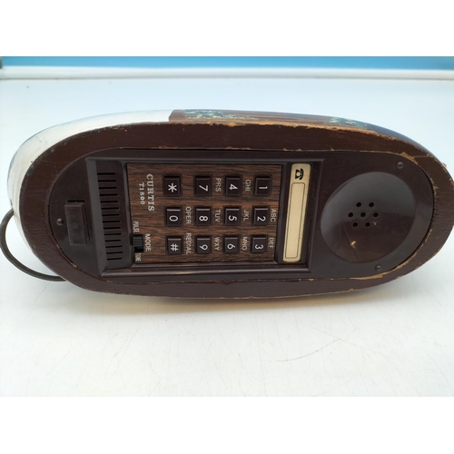 537 - Duck Shaped 70's Curtis T1800 Phone. 26cm Long.