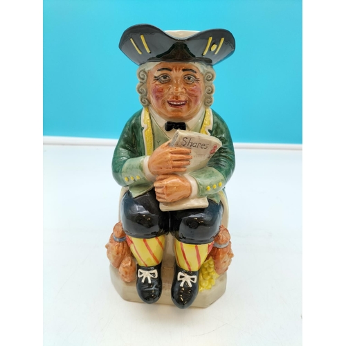 538 - Kevin Francis Ceramics Limited Edition 23cm Toby Jug 'The Shareholder' No 170 of 1,500.