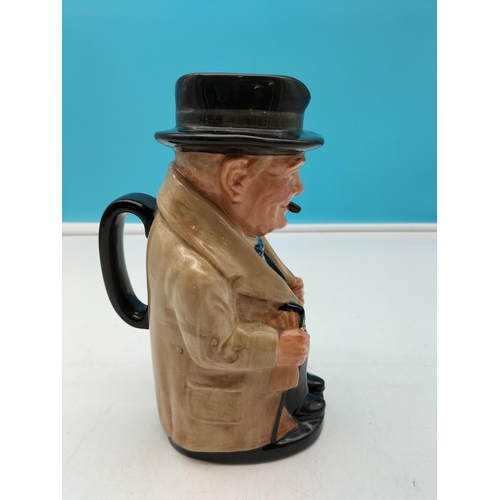 567 - Royal Doulton 23cm 'Winston Churchill' Toby Jug.