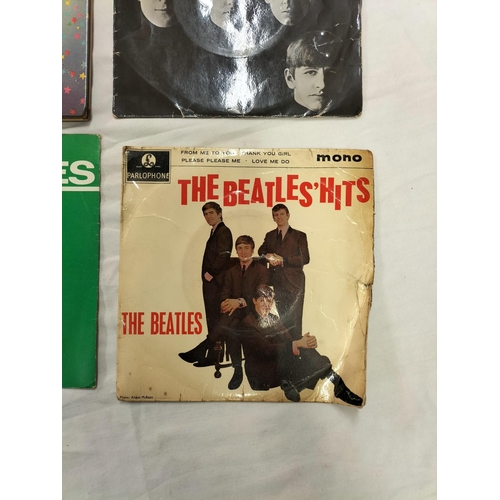 91 - The Beatles, Collection of 4 x 7