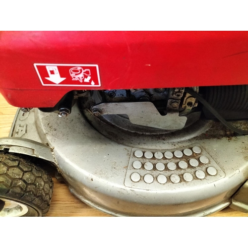 214 - Honda HR 1950 Petrol Mower with Box. Compression Good. Untested.