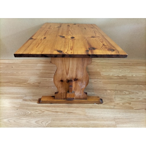 339 - Wooden Pine Coffee Table. 40cm High, 75cm x 51cm. Collection Only.