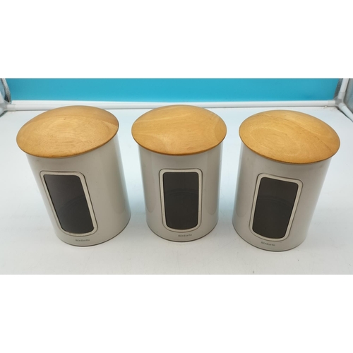 512 - Set of 3 Brabintia 17cm Storage Jars.