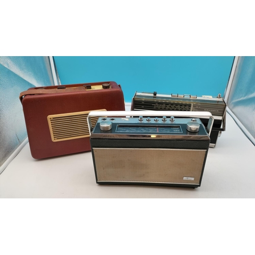 521 - Vintage Radios Untested (3) - 'Nomad Dinatron', 'Grundig TR 310B' and 'G Maiconi'.