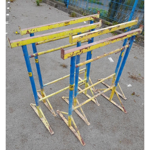 205A - 4 x Adjustable Height Trestles. 99cm Wide, 106cm - 168cm.