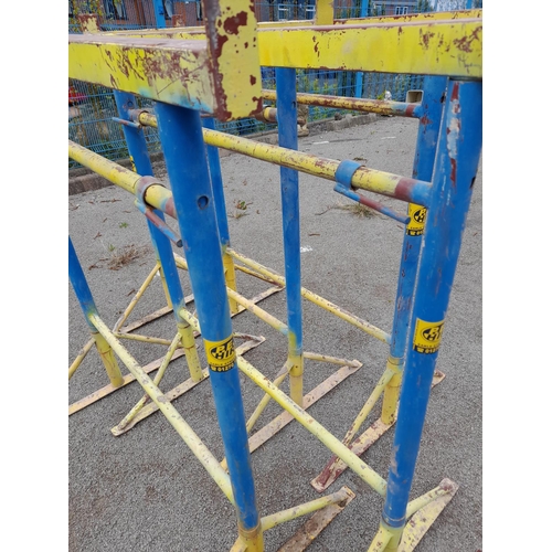 205A - 4 x Adjustable Height Trestles. 99cm Wide, 106cm - 168cm.