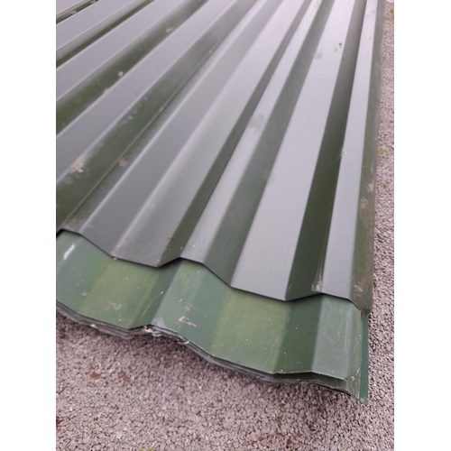 215A - 8 x Corrugated Metal Roofing Sheets. 244cm x 107cm. 34/1000