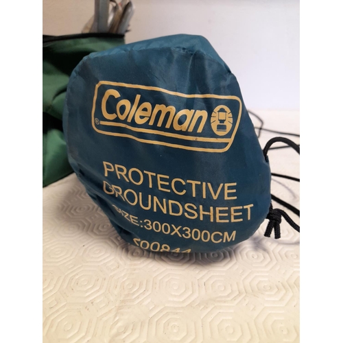 444 - Double Air Bed, Pillows (2), Proaction Sleeping Bag, Coleman Ground Sheet plus Quantity of Tent Pegs... 