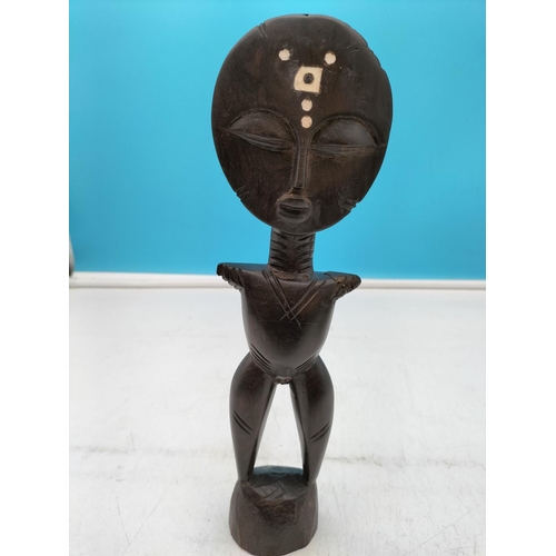 917 - Hand Carved African 30cm Ashanti Figure. A/F