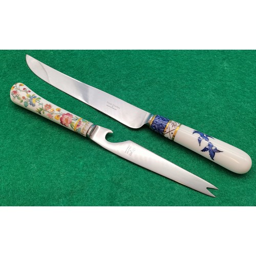 432 - Royal Doulton Cake Knife plus Coalport Cheese Knife.