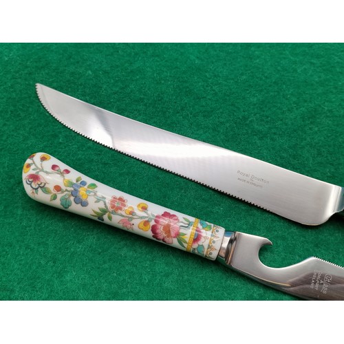 432 - Royal Doulton Cake Knife plus Coalport Cheese Knife.