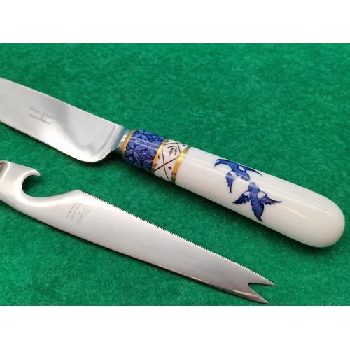 432 - Royal Doulton Cake Knife plus Coalport Cheese Knife.