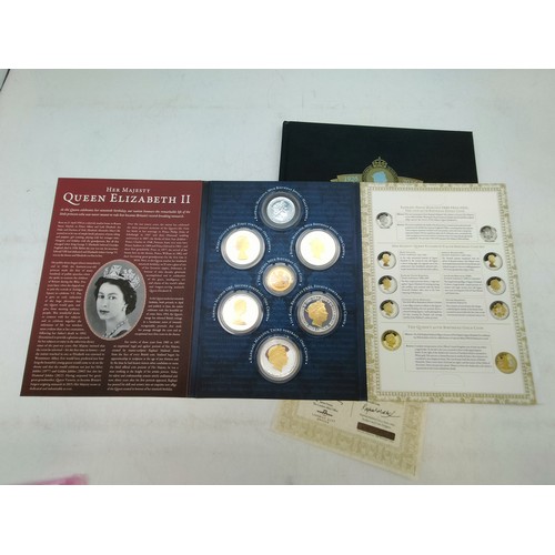 453 - Royal Mail H.M. Queen Elizabeth II Coin Set 1926 to 2016 'Nine Decades Gloriously Accomplished' to I... 