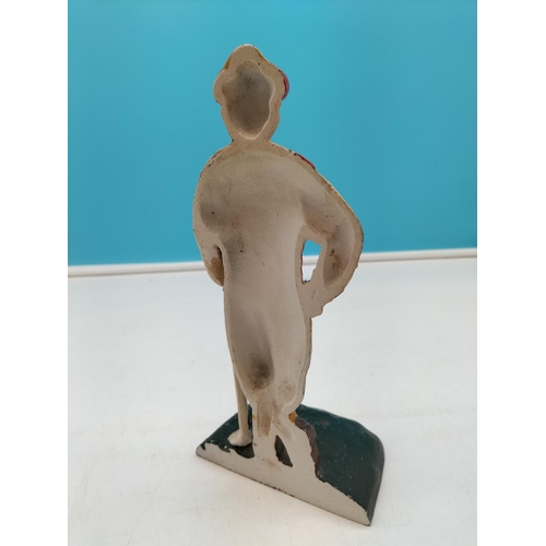 110 - Cast Iron 'Golfer' Doorstop. 25cm Tall.