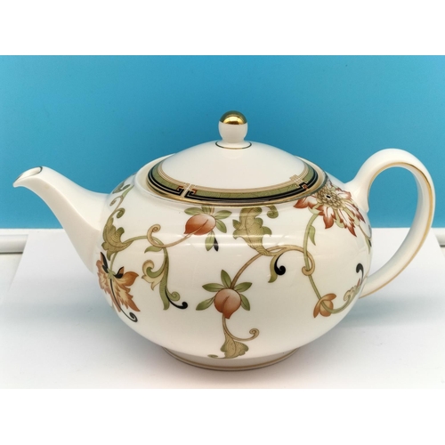 236 - Wedgwood China 'Oberon' Pattern Teapot. Seconds Quality. 15cm High, 23cm Spout to Handle, 16cm Diame... 