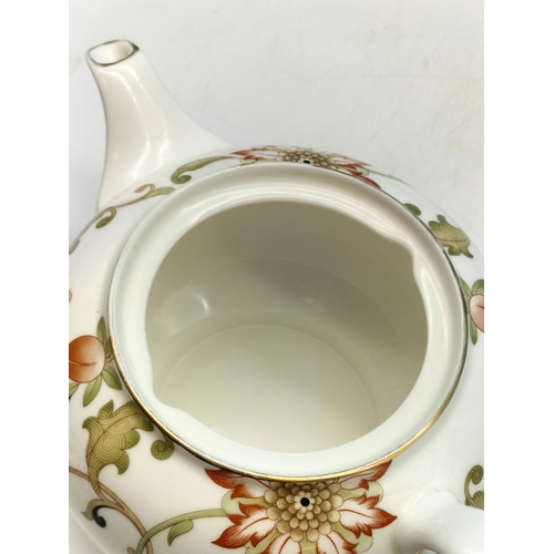 236 - Wedgwood China 'Oberon' Pattern Teapot. Seconds Quality. 15cm High, 23cm Spout to Handle, 16cm Diame... 