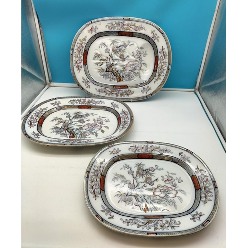 506 - Large Collection of Ceramics to include Early Hammersley & Co 'Indian Tree' Meat Platters, One with ... 