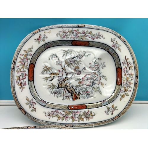 506 - Large Collection of Ceramics to include Early Hammersley & Co 'Indian Tree' Meat Platters, One with ... 
