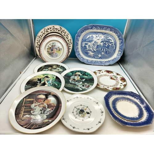 506 - Large Collection of Ceramics to include Early Hammersley & Co 'Indian Tree' Meat Platters, One with ... 