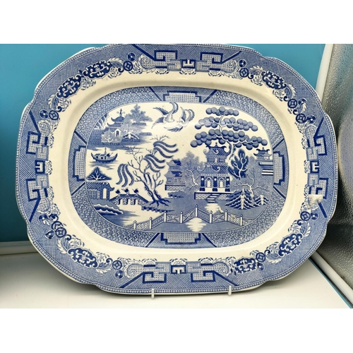 506 - Large Collection of Ceramics to include Early Hammersley & Co 'Indian Tree' Meat Platters, One with ... 