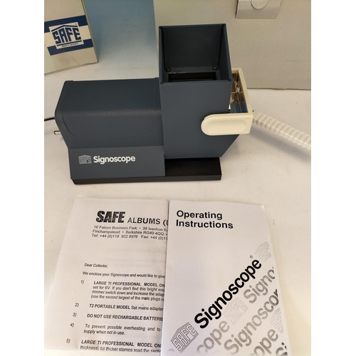 484 - Safe Stamp Collectors Electronic Perfotronic No 9850 plus Signoscope No 9886. Both Boxed.
