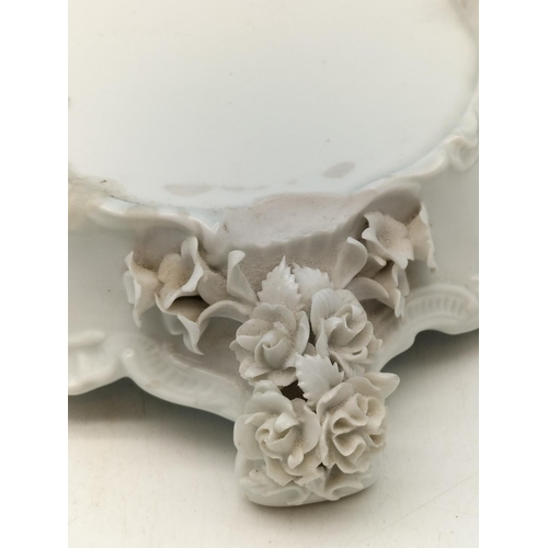 192 - Collection of Items to Include 18cm Glass Comports (2), c1930's Johnson Bros 15 Piece Part Coffee Se... 