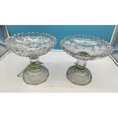 192 - Collection of Items to Include 18cm Glass Comports (2), c1930's Johnson Bros 15 Piece Part Coffee Se... 