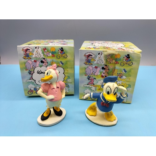 209 - Boxed Coalport Disney 10.5cm Figures (2) - Donald Duck and Daisy Duck.
