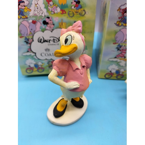 209 - Boxed Coalport Disney 10.5cm Figures (2) - Donald Duck and Daisy Duck.