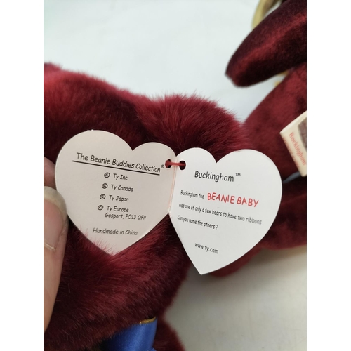 210 - TY Beanie Buddies and Beanie Babies to include 'Britannia', 'Buckingham' and 'The Princess Diana Mem... 