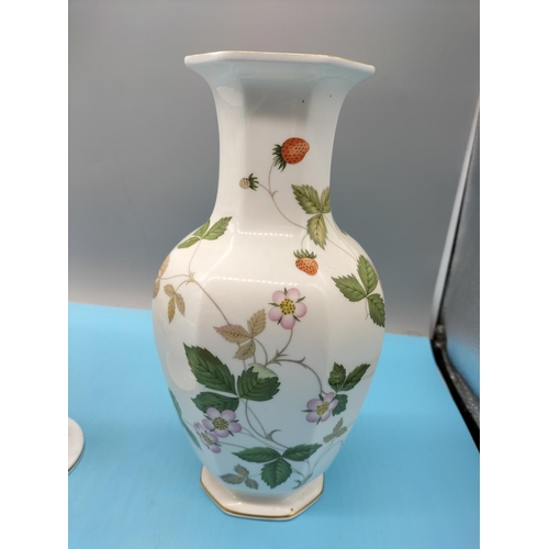 233 - Collection of Wedgwood 'Wild Strawberry' Items (6) to include Vase, Picture Frame, etc. Nip to Base ... 