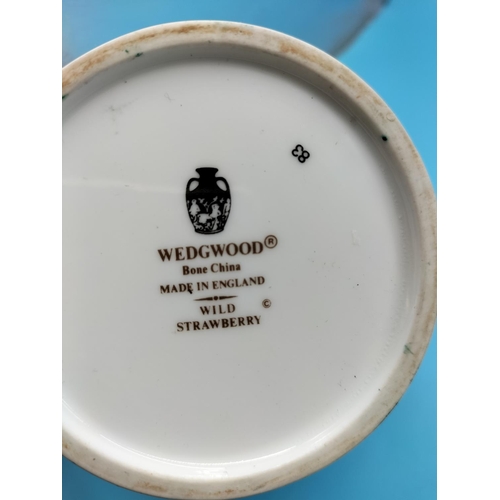 233 - Collection of Wedgwood 'Wild Strawberry' Items (6) to include Vase, Picture Frame, etc. Nip to Base ... 