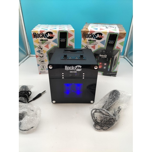 481 - Boxed Rock Jam Sing Cubes (2). Both Power Up.
