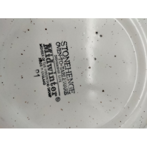 489 - Large Collection of Midwinter Stonehenge 'Wild Oats' Pattern  Dinner and Tea Ware (42 Pieces) to inc... 