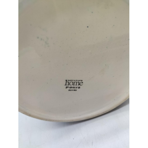 490 - Marks & Spencer Home Large 38cm Bowl & Jug in 'Pears' Pattern, Another Large M & S Bowl depicting Ve... 