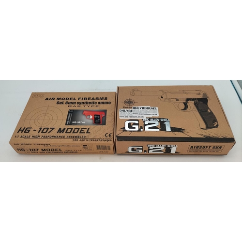 497 - Boxed Airsoft BB Pistols (2). 18+ Age ID Required.