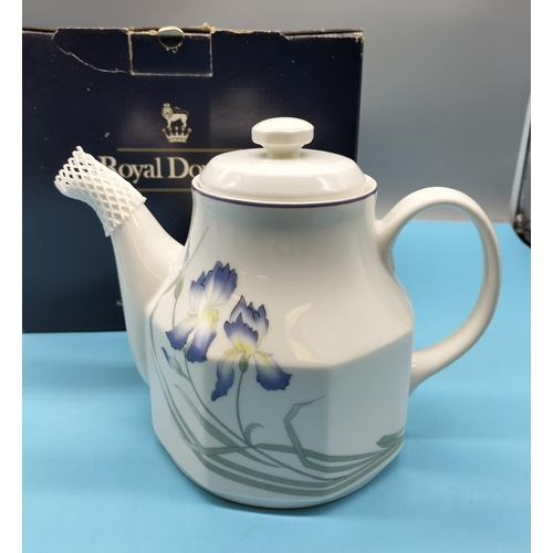 505 - New in Box Royal Doulton 'Minerva' Teapot. 19cm High, 23cm Spout to Handle.