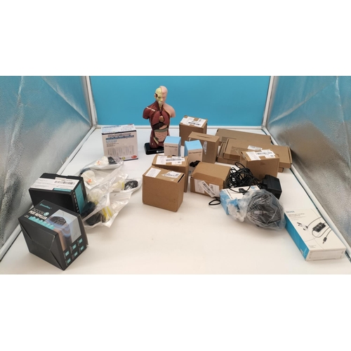 507 - Box of Mixed New Items to include Pest Repellents, 31v Transformers, Jubilee Clips, etc.