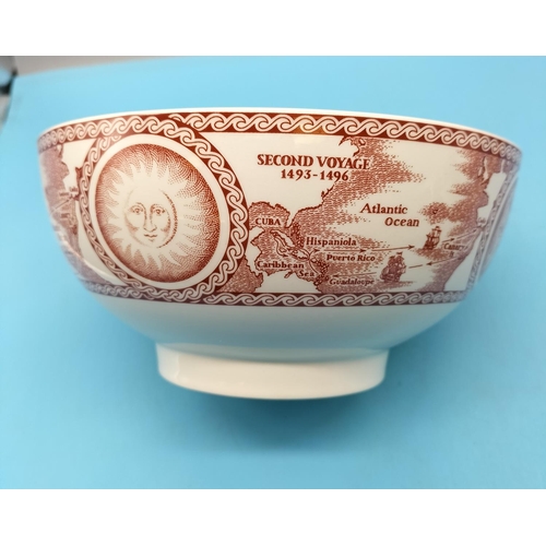 508 - Wedgwood 'Christopher Columbus 500th Anniversary (2004) Commemorative Limited Edition Bowl (20cm Dia... 