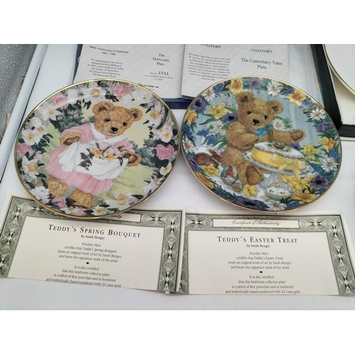 512 - 9 x Collectors Plates with Certificates to include Carousel Memories, Raphael's Transfiguration, etc... 