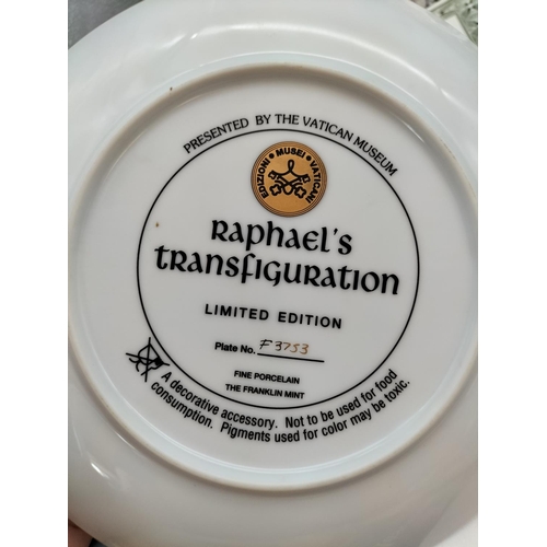 512 - 9 x Collectors Plates with Certificates to include Carousel Memories, Raphael's Transfiguration, etc... 