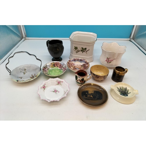 515 - Collection of Mixed English Ceramics to include Shelley, Maling, Carlton Ware, Shorter & Sons, Kensi... 