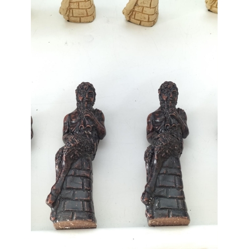 518 - Collection of Mixed Figures to include Pottery and Wooden Animals, Chess Pieces (1 Missing), etc.