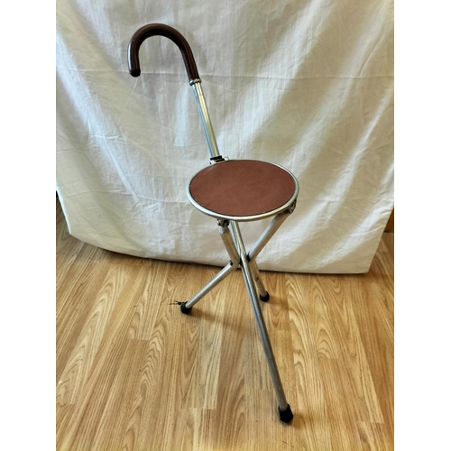 182 - Shooting Stick plus Tripod Chair (Seat Height 51cm).