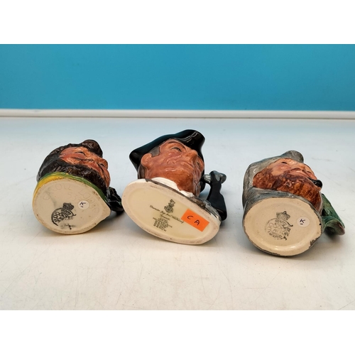 188 - Collection of Ceramic Toby and Character Jugs (7) to include Skipper, Little John, Gun Smith and Mos... 