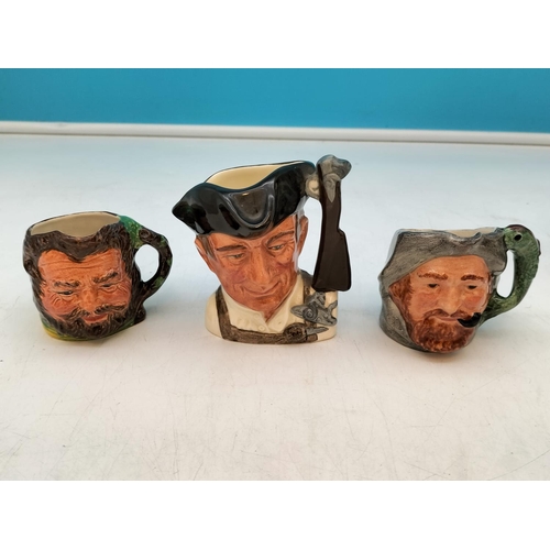188 - Collection of Ceramic Toby and Character Jugs (7) to include Skipper, Little John, Gun Smith and Mos... 