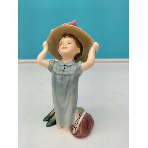 214 - Boxed Royal Doulton 15cm Figure 'Make Believe' HN 2225 and Boxed 'Sentiments Greetings' HN 4250.