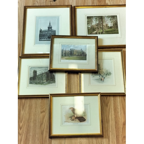 239 - Collection of 6 Framed Pictures. Largest 35cm x 30cm.