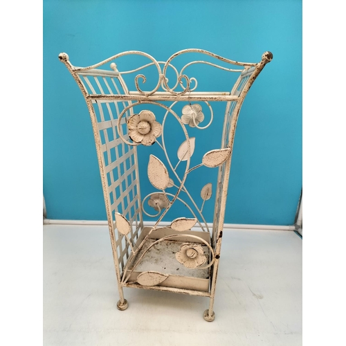 522 - Metal Umbrella Stand. 47cm Tall.